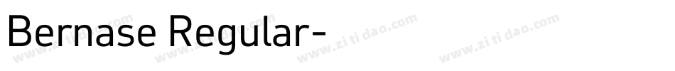 Bernase Regular字体转换